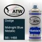Preview: Dodge, Midnight Blue Metallic, B8 / HB8: 400ml Sprühdose, von ATW Autoteile West.